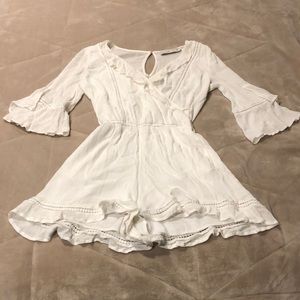 White Abercrombie & Fitch Romper- XS